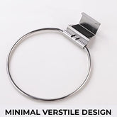 Kuber Industries Stainless Steel Towel Hanger for Bathroom|Easy DIY Installation|Bathroom Accessories for Modern Homes|Multipurpose Napkin Holder For Bathroom & Kitchen|ZT-3121|Pack Of 4|Silver